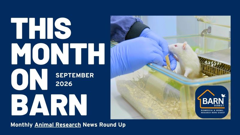 This month on BARN - animal research news from UAR members (September 2026)