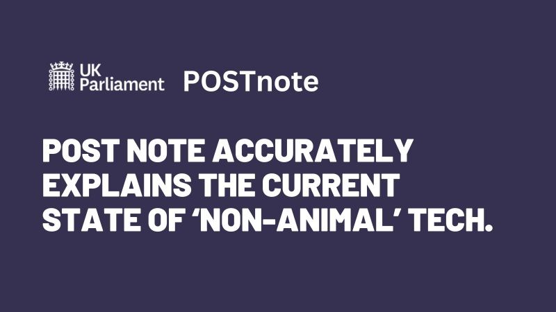 POST note accurately explains the current state of ‘non-animal’ tech