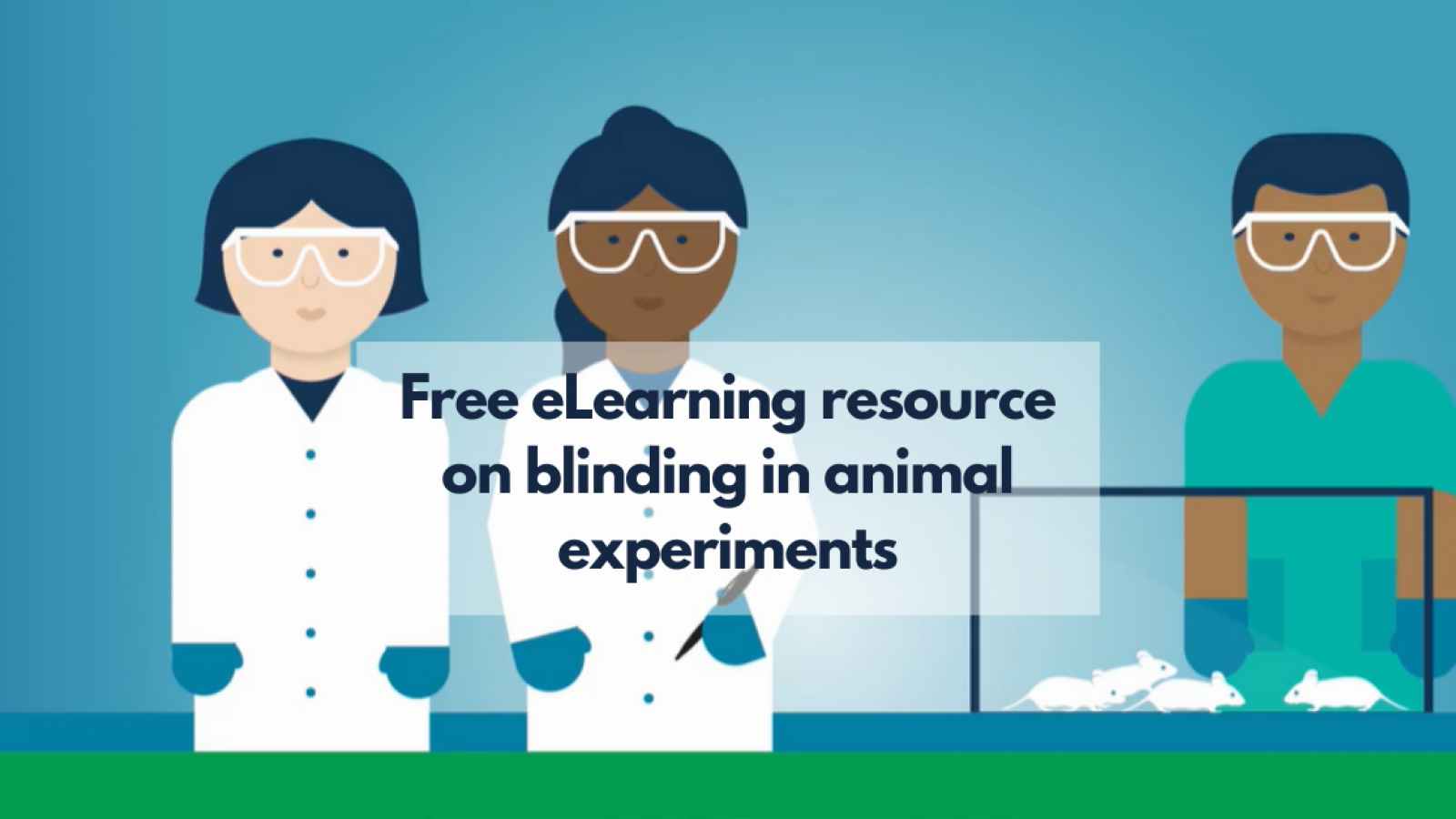 Free eLearning resource on 'blinding' in animal experiments